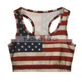 Women Running Vest Undershirt With United States Flag Printing thumbnail-3