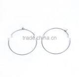 Stainless Steel Wine Glass Charms Round Silver Tone Custom Wine Glass Charms thumbnail-1