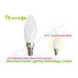 1070 Pure Aluminum E14 Base 3.0w Led Candle Lamp Milky White Glass Point Shaped AC230V thumbnail-1
