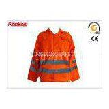 100% Cotton Windproof High Visibility Workwear For Police / Cleaner