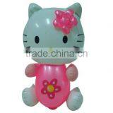 Lovely Hello Kitty Shape Cartoon Pvc Toys, Children Love Inflatable Promotion Toys