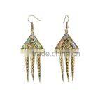 XP-TE-2155 Factory Price Stud Dangle Lady Seed Bead Tassel Earring thumbnail-1