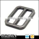 Antique Finishing Tri-Glide Ring Adjust Ring Buckle Custom Engraved Side Logo Slide Strap Buckle For Bag Garment Accessories thumbnail-1