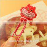 Embossed Logo Custom New Fashion Design Rubber Bookmark Soft Pvc Book Marks