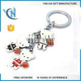 Multicolor Metal Charming Crystal Zodiac Charms Keychain thumbnail-2