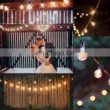 Globe String Lights With Black White Wire G40 Incandescent Bulb 25Ft Outdoor thumbnail-6