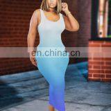 2020 New Arrivals Women Fashion Casual Dresses Ladies Bodycon Gradients Club Long Dresses Women Summer Dresses thumbnail-4