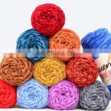5mm thickness for hand knitting and crochet   velvet yarn 100% Polyester   Chenille yarn for hats and scarfs