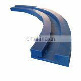 impact bed impact bars, pe1000 guide green uhmwpe tourist chain, UHMWPE curved linear rail bearings uhmwpe track plate
