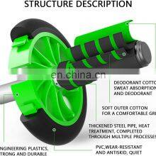 Спортивный двусторонний ролик для прессоразминки с индивидуальным логотипом. Устройство для развития силы мышц пресса и средней части тела. Гиря для отжиманий, рукоятки для прыжков с канатами и коленными подкладками. thumbnail-2