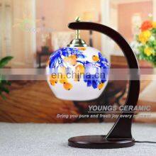 Antique Thin China Egg Shell Ceramic Porcelain Decorative Table Lamps thumbnail-1
