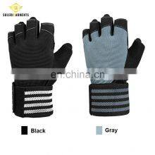 Weightlifting Men/Women Half Finger Gloves Gym Workout Training Bodybuilding Gloves Dumbbell Fitness Half Finger Gloves thumbnail-4