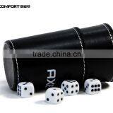 High Luxury Durable Round Leather Dice Cup thumbnail-1