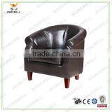 WorkWell pu High Quality Chidren Dining Room Round Sofa With Rubber Wood Legs Kw-D308 thumbnail-1