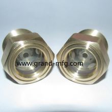 MNPT thread 3/8 3/4 Compressor Oil sight glass for pump brass oil levels indicator