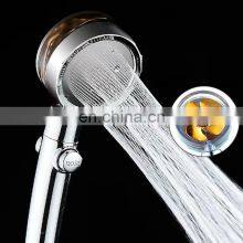 New 2022 High Pressure Water Spray ABS Showerhead Spinning Fan Hand Shower Head With Small Turbo Fan thumbnail-3