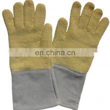 700 Degree Woven Fabric Aramid Fiber Aluminized Heat Resistant Industrial Glove High thumbnail-3