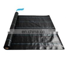 PP PE Weaving Fabric Ground Cover  Agricultural Black Prevent Grass Growth Plastic Mulch Film