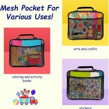 Toy Storage Organizer Bag Clear Waterproof Large TPU Non PVC for Kids Activity Books, Balls, Blocks Set, Clay Case With Net Mesh Pocket and Name Card Tag Holder thumbnail-3
