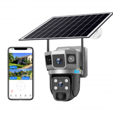 Ringsee Wireless 4G Sim Card Security Camera 3.0inch PTZ 4MP CCTV IP Camera POE Battery Powered Video Camera With Solar Panel thumbnail-1