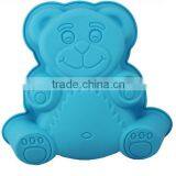 YangJiang Factory Manufature Hot Sale Fation Design Bear Shaped Silicone Cake Mold
