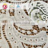 New Products Cheap 3D White Cotton Lace Embroidery Fabric for Bridal Dress thumbnail-1