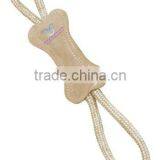 SUEDE JUTE BONE BOTH SIDE ROPE HANDLE thumbnail-1