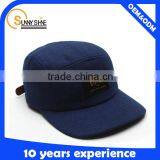 High Quality Wool Plain 5 Panel Cap and Hat Man thumbnail-4