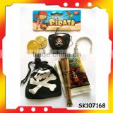 skull pirate pocket plastic pirate gold coins for wholesale