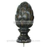 Antique Gold Leaf Large Artichoke Finial thumbnail-3