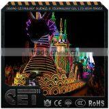 Zigong, Sichuan Parade Float Car Floating Lanterns on Water thumbnail-3