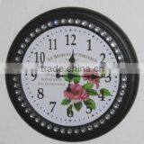 100731EA-Acrylic Diamond Metal Table Clock