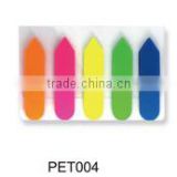 colorful pet film index and stickers for notebooks as promotional gift