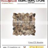 Dark Emperador Random Marble Mosaic Tiles - Crazy Cut thumbnail-4
