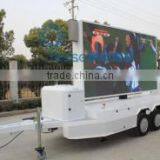 Outdoor Large LED Display Screen Advertising Trailer,mobile LED TV Display Advertising Vehicle thumbnail-3