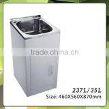 Australian Standard SUS304 Stainless Steel Laundry Tub With Cabinet 216L thumbnail-5