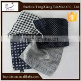 Customize silk scarf/handkerchief/pocket square with printing, hot-sale fashion suit handkerchief for business men