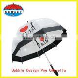 23inch 8K Bubble Design Promotional Umbrella Transparent