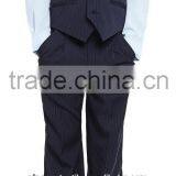 Navy Pinstripe Waistcoat Set for Boy thumbnail-1