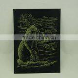 EN71 Certification Engraving card/Scratch art foil paper/foil card/foil paper engraving art