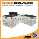 The Set of Three Storage Box Wood Support