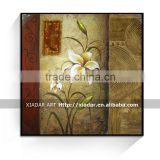 Wall art decor abstract flower canvas oil painting for hotel and living room