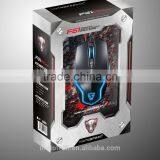 F61 2000DPI-6 Button-1 x Wheel USB Computer Gaming Mouse With Blue Backlit Design thumbnail-5