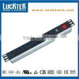 19" 1.0U 6 WAY UK TYPE MASTER-SLAVE PDU