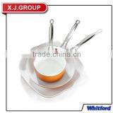 3pcs Breakfast Fry Pan Sauce Pan Stewpot Skillet