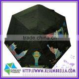 19.5''Plastic Mini Change Print 5 Folding Umbrella