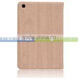 Wood Print Design Leather Case With Stand For Apple IPad Mini