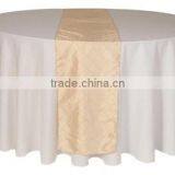 Gold Satin Table Runner For Wedding