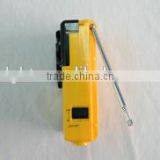Compact Dynamo Crank Radio Flashlight, Self Powered, Emergency Siren, Phone Charger thumbnail-4