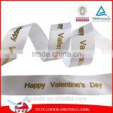 Gold Foil Printed Ribbon for Happy Valentine's Day